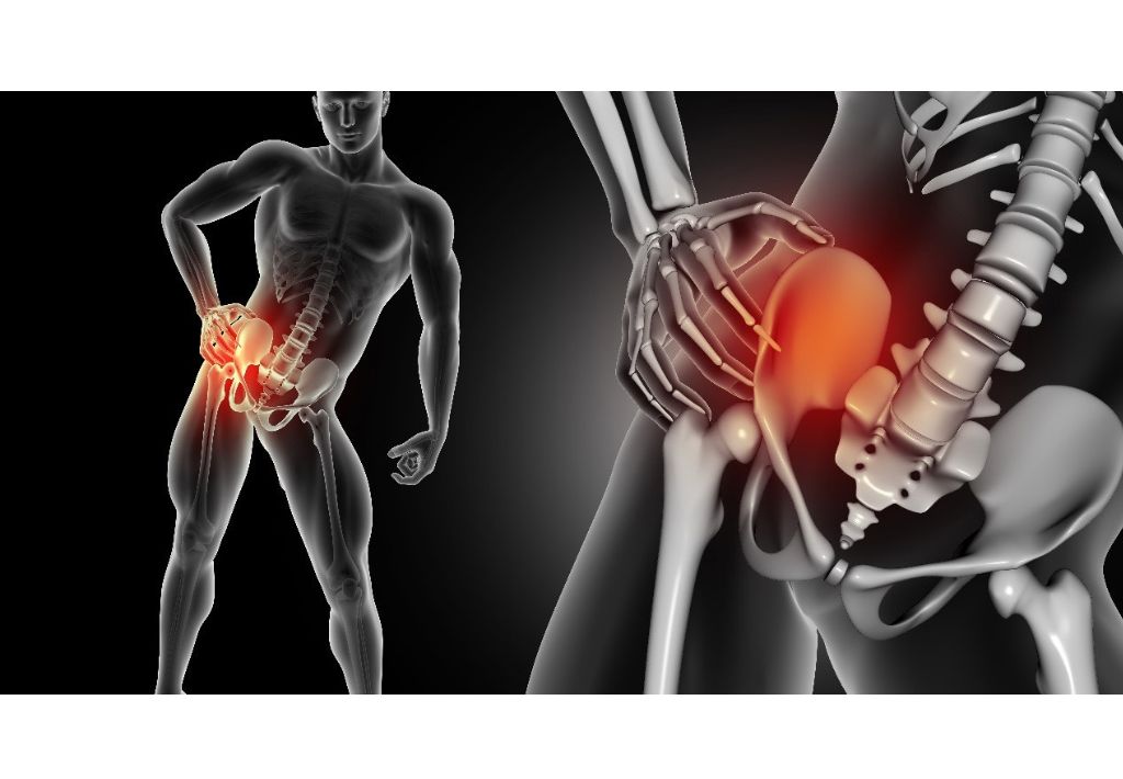 holding hip pain
